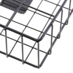 (Black) Magazine Rack, Letter and Newspaper Basket, Wall-Mounted Storage Rack